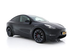 Tesla Model Y Performance AWD 75 kWh {SOH-84%} [ 3-Fase ] (INCL-BTW) Aut. *PANO | AUTO-PILOT | LUXURY-LEATHER | TOP-VIEW | NAVI-FULLMAP | MATRIX-LED | DIGI-COCKPIT | KEYLESS | CAMERA | DAB+ | HEATED-COMFORTSEATS | PRIVACY-GLASS | 21''ALU*