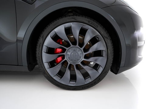 Tesla Model Y Performance AWD 75 kWh {SOH-84%} [ 3-Fase ] (INCL-BTW) Aut. *PANO | AUTO-PILOT | LUXURY-LEATHER | TOP-VIEW | NAVI-FULLMAP | MATRIX-LED | DIGI-COCKPIT | KEYLESS | CAMERA | DAB+ | HEATED-COMFORTSEATS | PRIVACY-GLASS | 21''ALU*