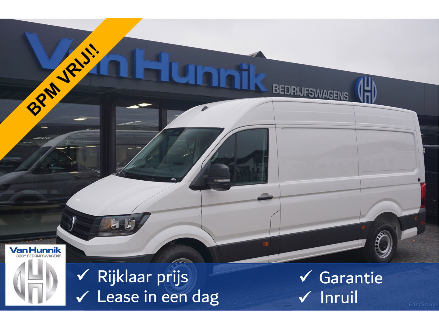 Volkswagen Crafter 35 140PK L3H3 Facelift BPM VRIJ 10" Scherm Apple CP/Android A, 270° deuren!! NR. J02*