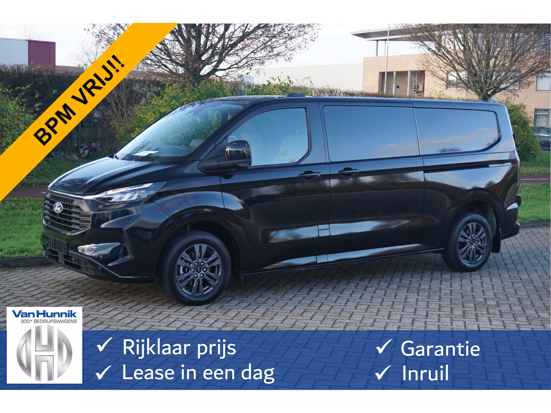 Ford Transit Custom 320L 170PK Limited AUT BPM VRIJ!! Navi, Cam, Adap. Cruise, 17" LM, LED 2x Schuifdeur!! NR. 442