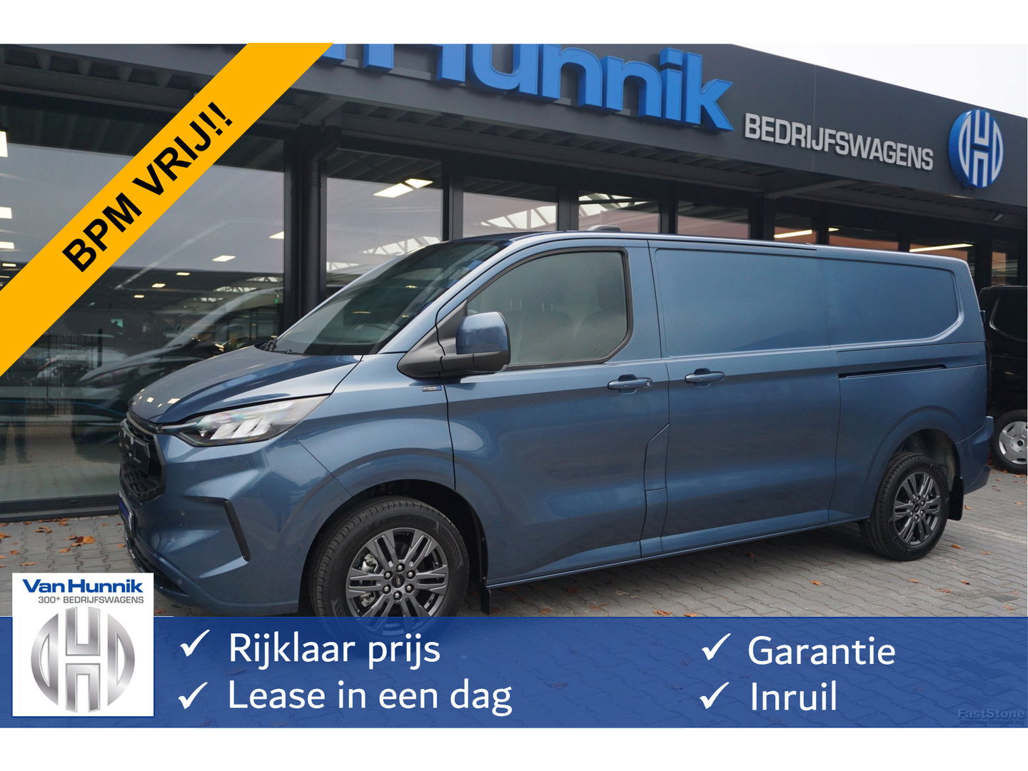 Ford Transit Custom 320L 170PK Limited AUT BPM VRIJ!! Navi, Cam, Adap. Cruise, 17" LM, LED 2x Schuifdeur!! NR. W01*
