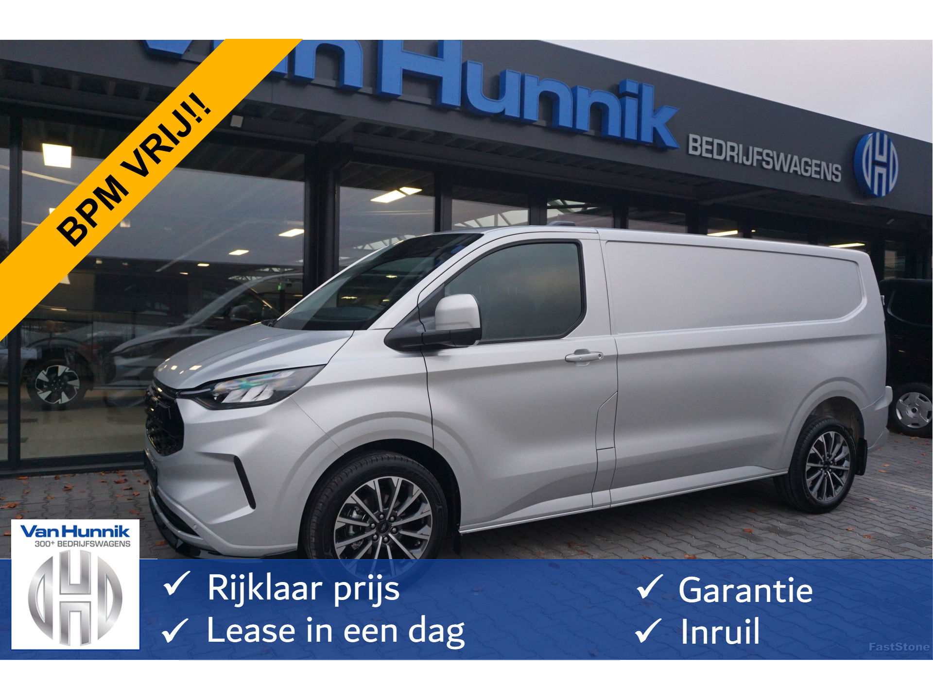Ford Transit Custom 320L 170PK Aut. JWR Edition BPM VRIJ!! 13" Navi, Adap. Cruise, Camera, 19" LM, LED!! NR. 465