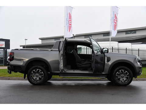 Ford Ranger 2.0 Super Cab EcoBlue Wildtrak Adaptieve Cruise, 360 Camera, Carplay, 3500kg Trekhaak, LEDER, LED, 204pk, Automaat, Uniek!