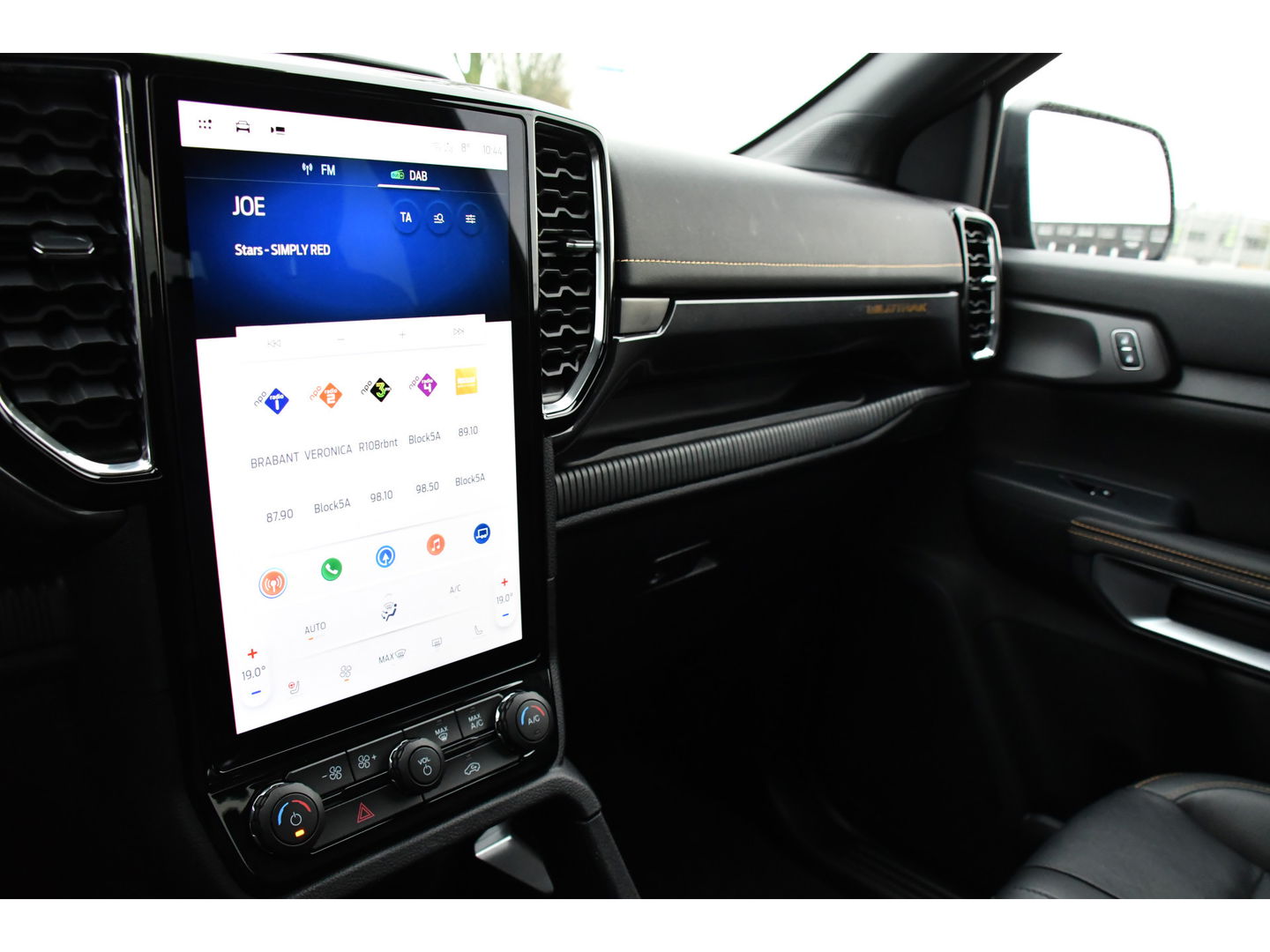 Ford Ranger 2.0 Super Cab EcoBlue Wildtrak Adaptieve Cruise, 360 Camera, Carplay, 3500kg Trekhaak, LEDER, LED, 204pk, Automaat, Uniek!