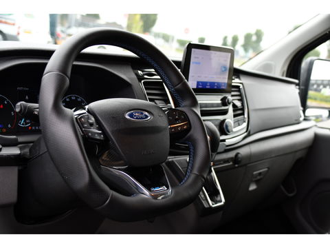 Ford Transit Custom 320 2.0 TDCI DC L2H1 MS-RT Adaptieve Cruise, Camera, 185PK, Carplay, Multimedia, Trekhaak, Automaat, 2 x Schuifdeur, UNIEK!