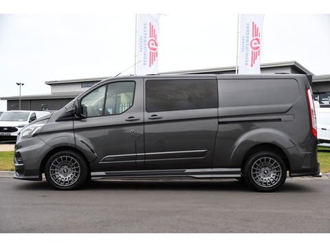 Ford Transit Custom 320 2.0 TDCI DC L2H1 MS-RT Adaptieve Cruise, Camera, 185PK, Carplay, Multimedia, Trekhaak, Automaat, 2 x Schuifdeur, UNIEK!