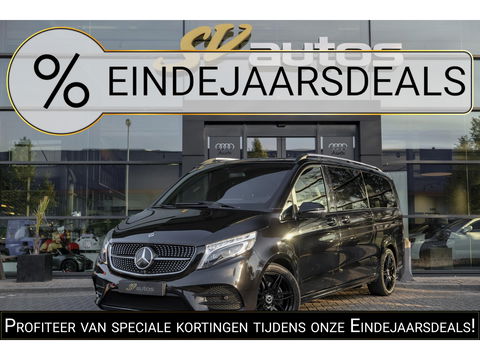Mercedes-Benz V-Klasse V300d AMG 240pk Extra Lang XL Burmester Elektrische schuifdeuren Trekhaak Night pakket Black Edition