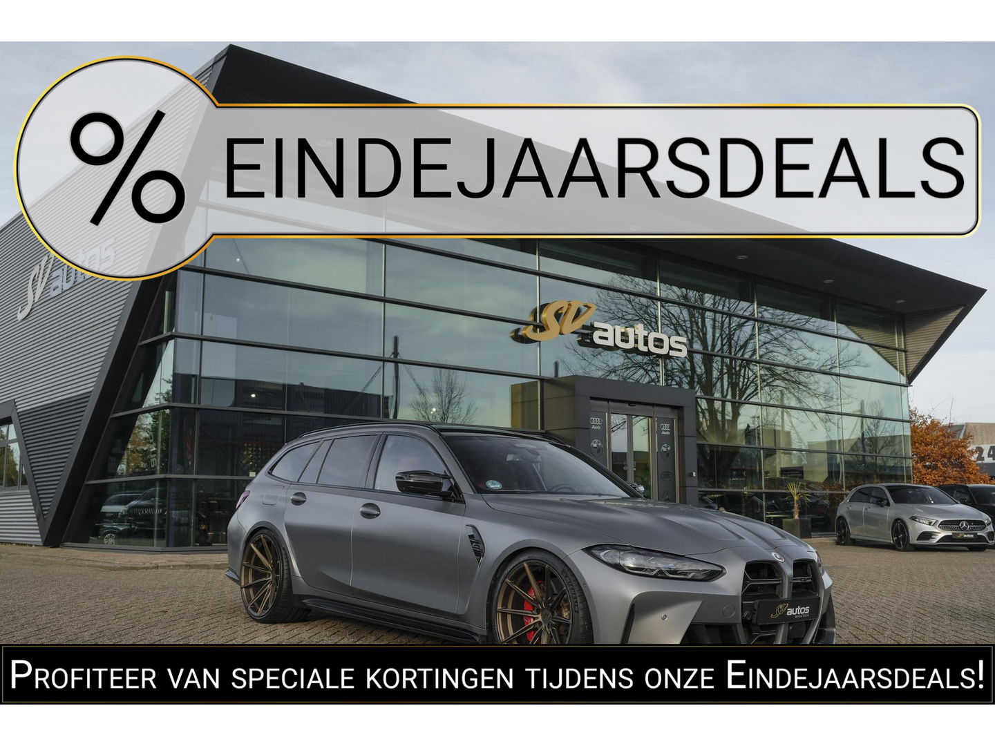 BMW M3 Touring Competition 510pk xDrive Widescreen Frozen grey *BTW* Head-up Adaptive cruise CSL grille 21" LMV