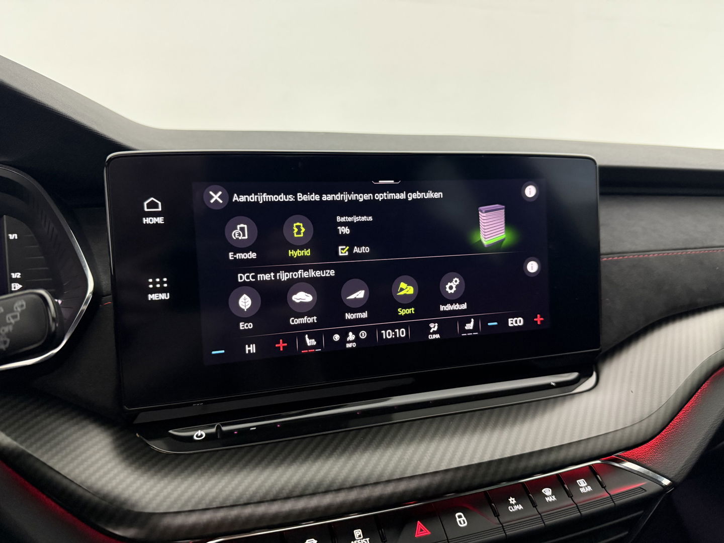 Škoda Octavia Combi VRS iV 1.4 eTsi 245PK | SOH 93% | Pano | HuD | Sfeer | Stoel/Stuur verw. | Virtual | Adap. Cruise | Carplay | Camera | Canton Audio