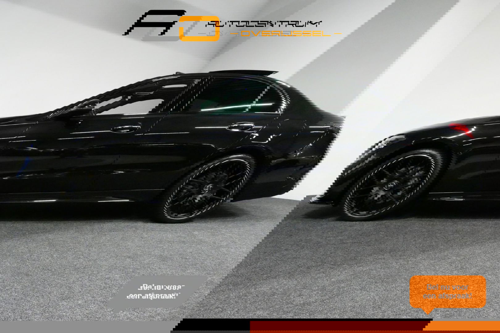 Mercedes-Benz C-Klasse 300 e AMG Line / C63 AMG Diffuser / Panamericana Grille / Panoramadak / Elektr. verstelbare voorstoelen + memory / Digital Laser Light / Ambienteverlichting Plus / Keyless / Apple Carplay - Android Auto / Stoelverwarming / HUD / Stuurwielverwarming / Acht