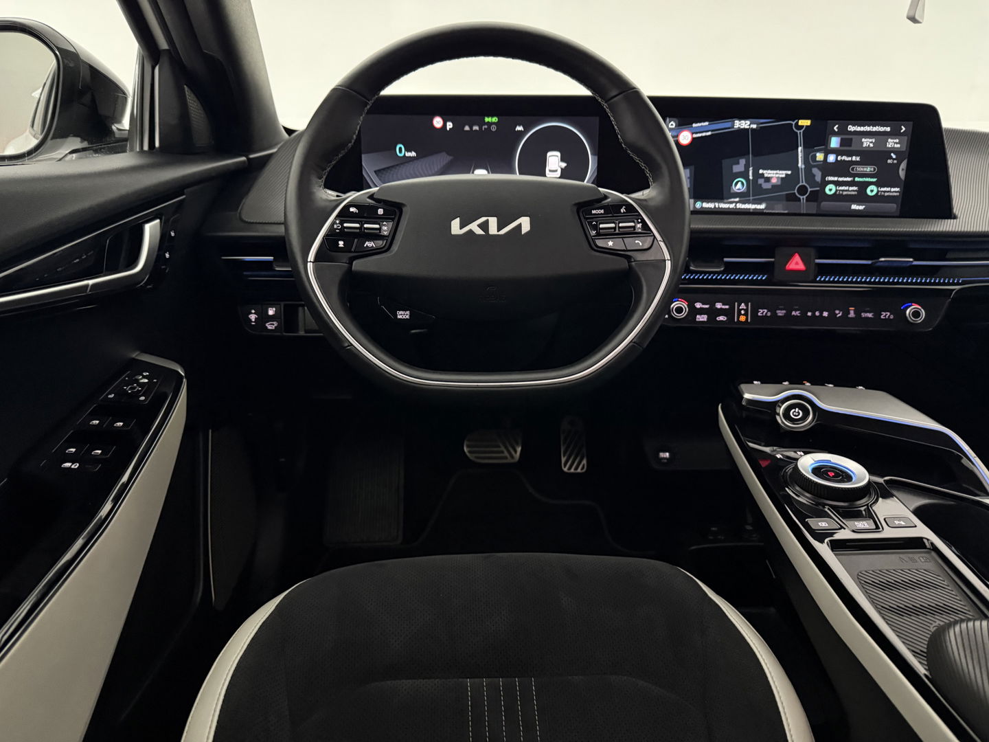 Kia Ev6 GT-Line 77 kWh Snelladen | SOH 96% | Meridian | Pano | Virtual | 360° | HUD | Stoel/Stuur verw. | Memory | Sfeer | Trekh. | Carplay