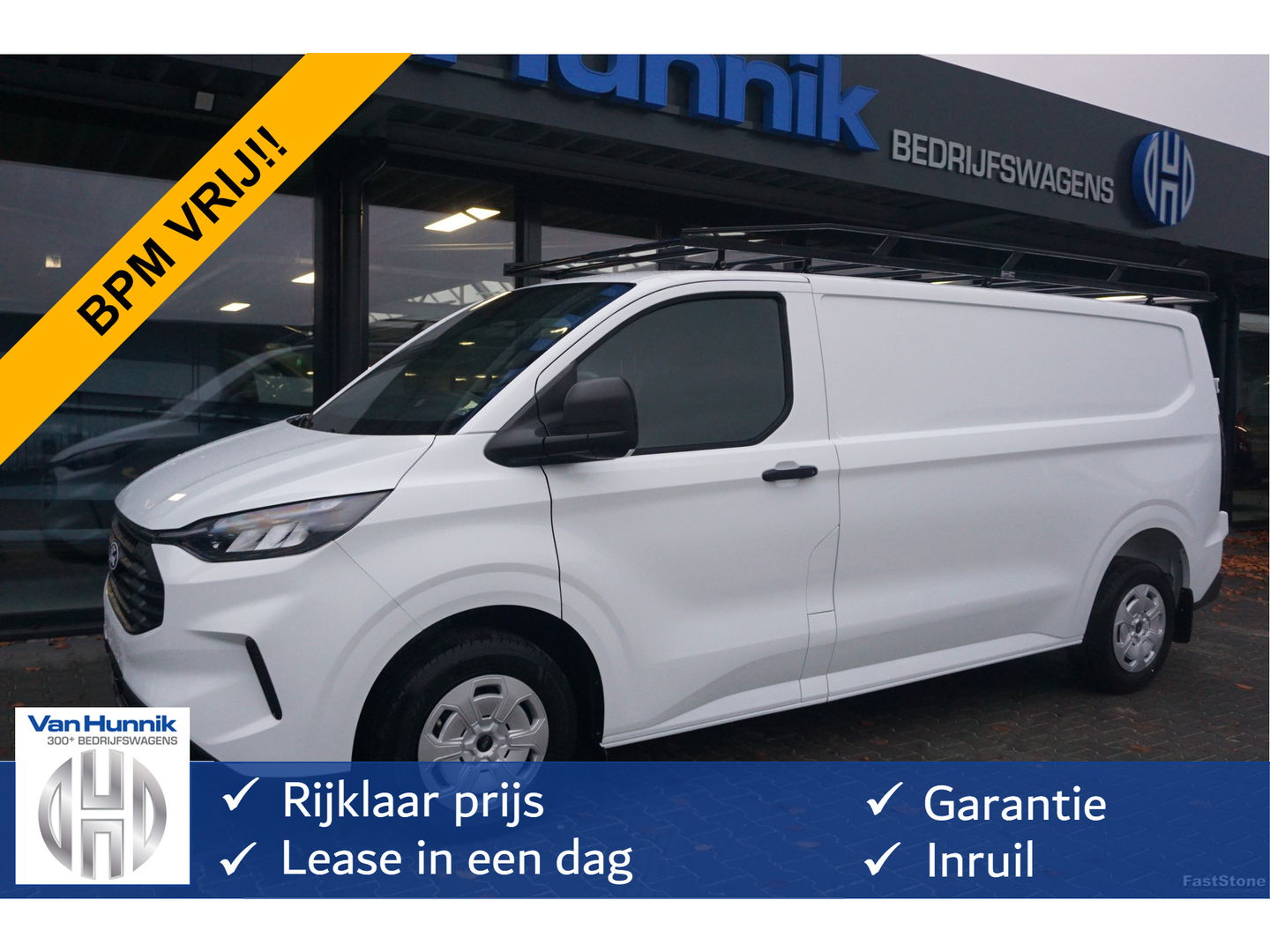 Ford Transit Custom 320L 136PK Trend BPM VRIJ!! Apple CP LED, Imperiaal, Betimmering, Trekhaak!! NR. 488