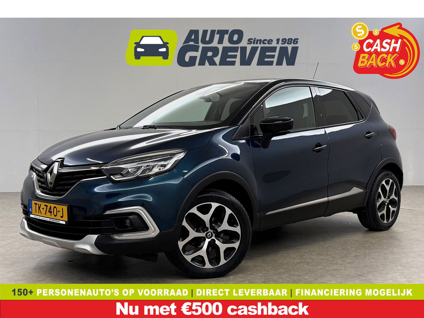 Renault Captur 0.9 TCe Intens | LED | Clima | Cruise | Navigatie | Carplay