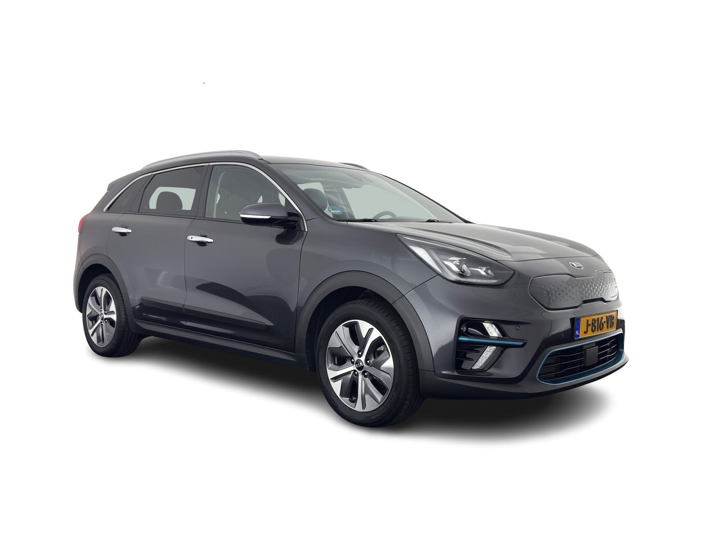 Kia e-Niro ExecutiveLine 64 kWh (3-Fase) {SOH-100%) (INCL-BTW)  Aut *HEATPUMP | LUXURY-LEATHER | FULL-LED | NAVI-FULLMAP | ADAPTIVE-CRUISE | CAMERA | MEMORY-PACK | LANE-ASSIST | KEYLESS | DIGI-COCKPIT | PRIVACY-GLASS | AMBIENT-LIGHT | 17"ALU*