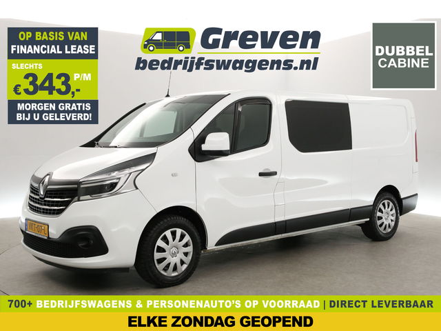 Renault Trafic - 2.0 dCi T29 L2H1 | Euro6 | 146PK | Dubbele Cabine | Aut. | Airco | Camera | Cruise | Navi | Trekh. | Parkeersens.