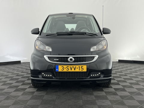 Smart Fortwo cabrio Electric drive Brabus Black-Edition 18 kWh {SOH-99%} Aut. *NAVI-FULLMAP | LEATHER | AIRCO | HEATED-SPORTSEATS | CRUISE | SHIFT-PADDLES  | AIRSCARF | 16'' ALU*