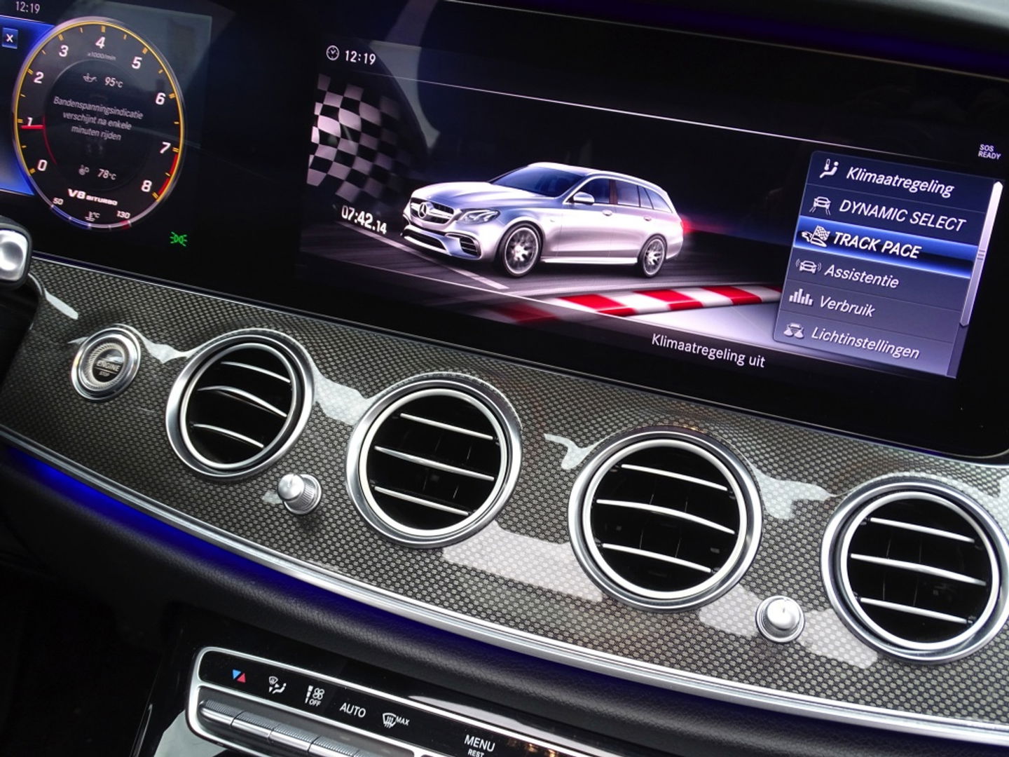 Mercedes-Benz E-Klasse Estate E63s AMG V8 613PK 4-Matic / Carbon / Pano / 360 / Head-Up