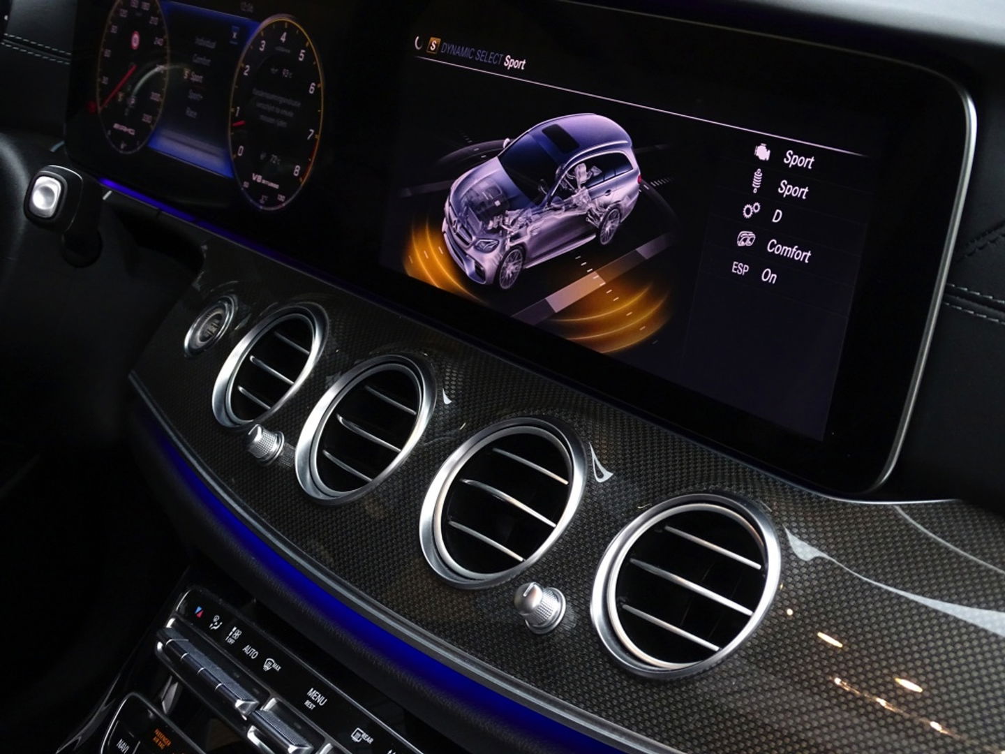 Mercedes-Benz E-Klasse Estate E63s AMG V8 613PK 4-Matic / Carbon / Pano / 360 / Head-Up