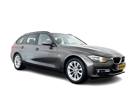BMW 3 Serie Touring 318d Modern Line High Executive *LEATHER-FABRIC | NAVI-FULLMAP | HEATED-COMFORTSEATS | ECC | PRIVACY-GLASS | TOWBAR | CRUISE | PDC | 17''ALU*