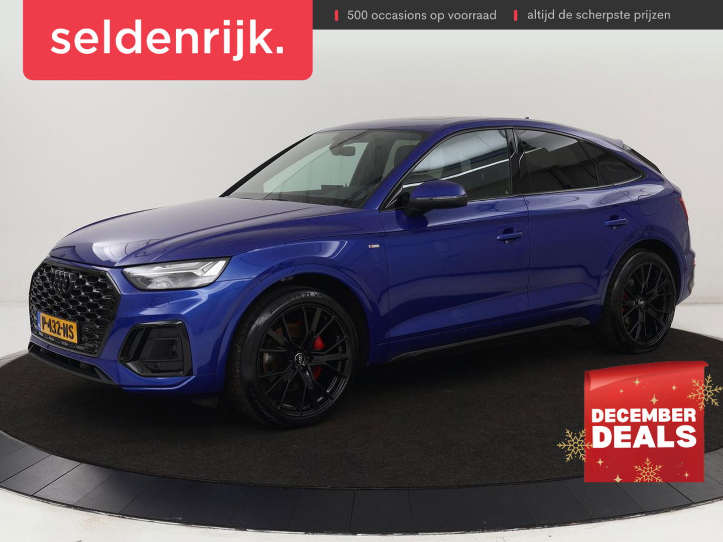 Audi Q5 Sportback 55 TFSIe S edition | Panoramadak | Bang & Olufsen | Stoelverwarming | Adaptive cruise | Luchtvering | Matrix LED | 21'' | Carplay | Half leder | Navigatie | Camera | PHEV | Plug In