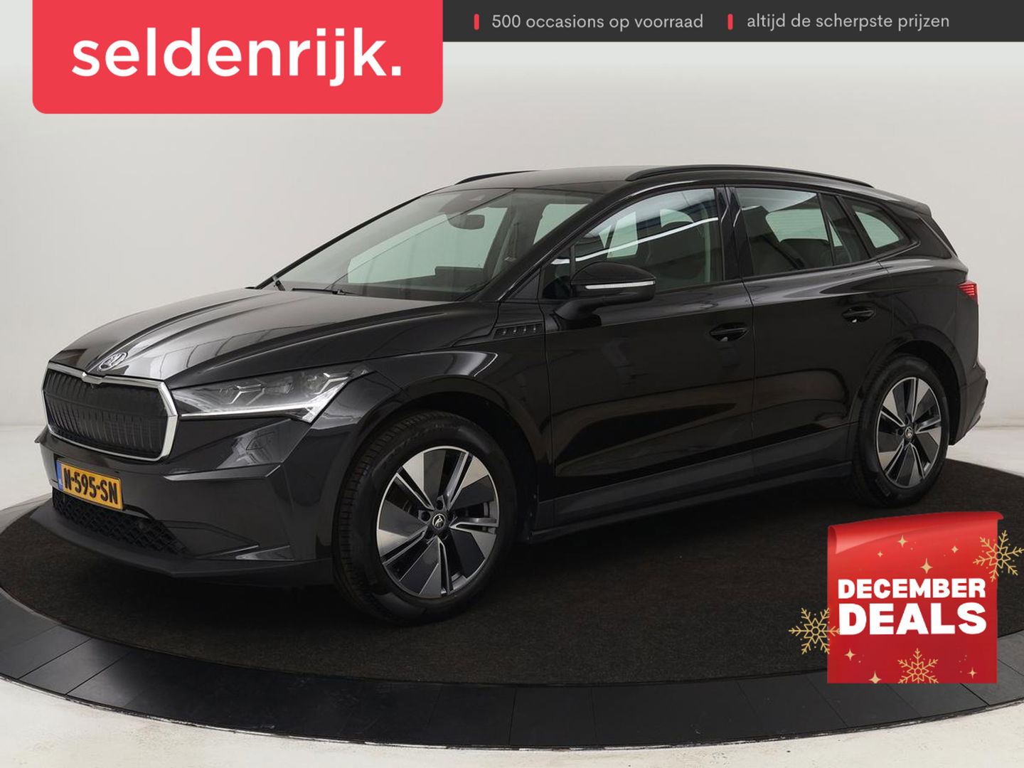 Škoda Enyaq iV 60 | Stoelverwarming | Trekhaak | Matrix LED | Carplay | Stuurverwarming | Navigatie | Half leder | Cruise control | Parkeerhulp