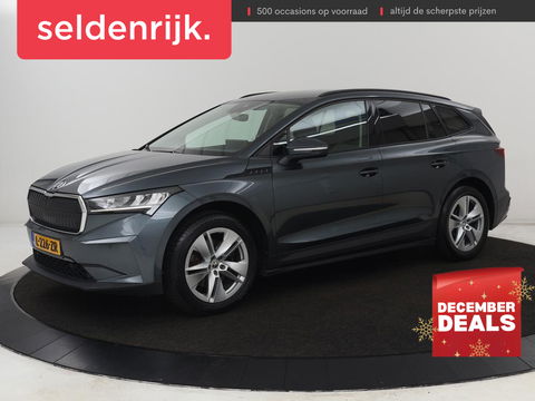 Škoda Enyaq iV 60 | Trekhaak | Adaptive cruise | Camera | Keyless | Stuurverwarming | Half leder | 19'' | Carplay | Navigatie | Digital Cockpit | Full LED | File Assistent | Parkeerhulp