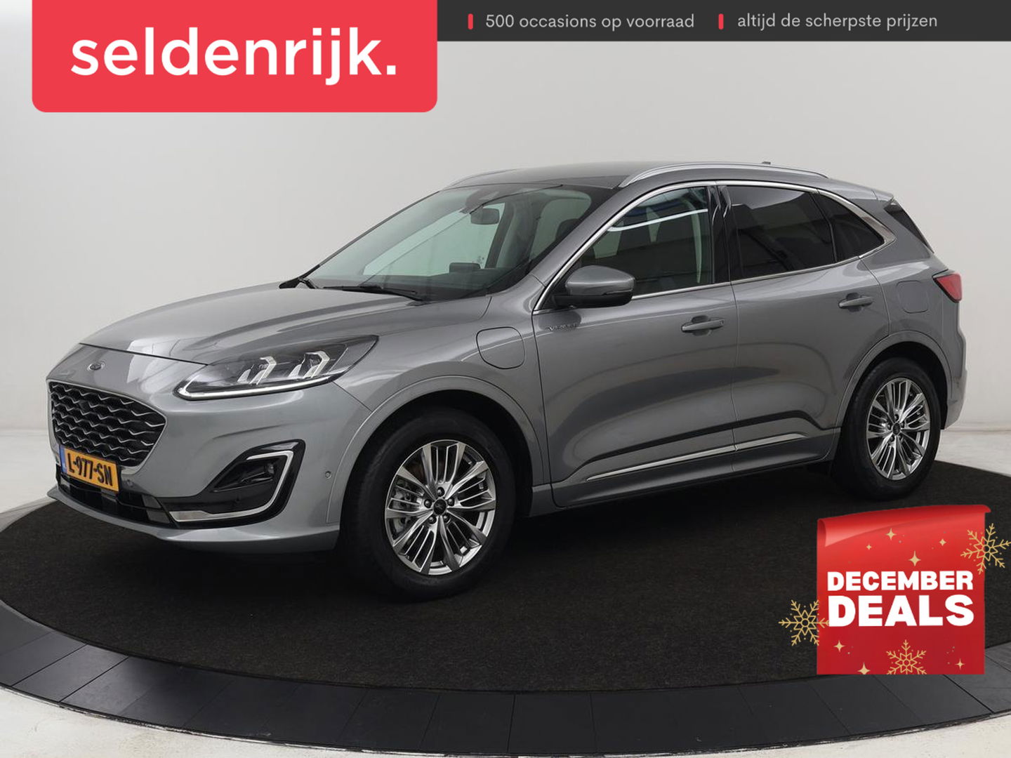 Ford Kuga 2.5 PHEV Vignale | Head-Up | Trekhaak | Adaptive cruise | Leder | 360 Camera | Stoelverwarming | Digital Cockpit | Carplay | Dodehoek detectie | Navigatie | Keyless | Achterbankverwarming | Plug In