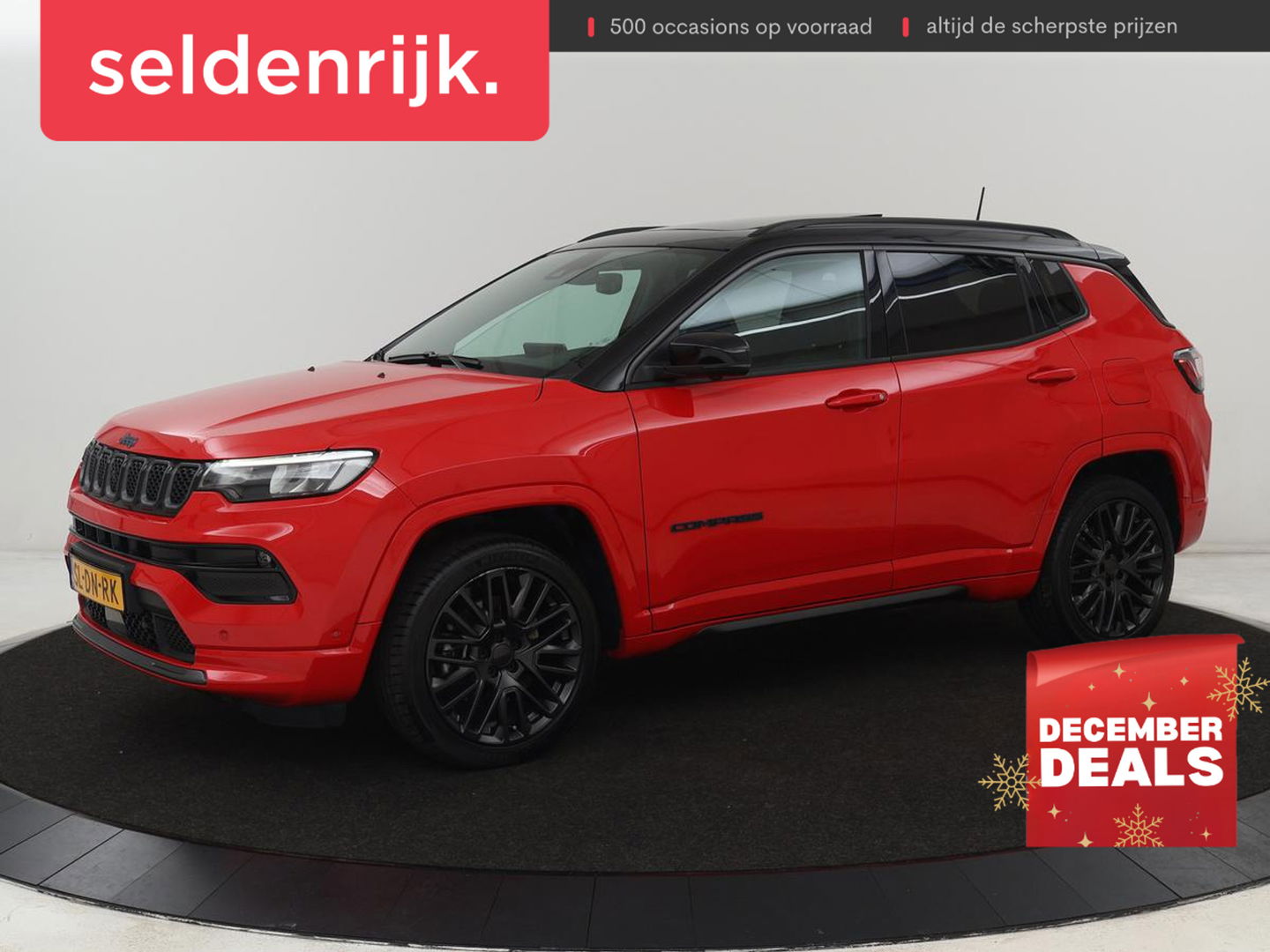 Jeep Compass 4xe 240 Plug-in Hybrid Electric S | Panoramadak | Trekhaak | 360 Camera | Leder | Stoelverwarming | Alpine Sound | Carplay | Stuurverwarming | Adaptive cruise | Navigatie | PHEV