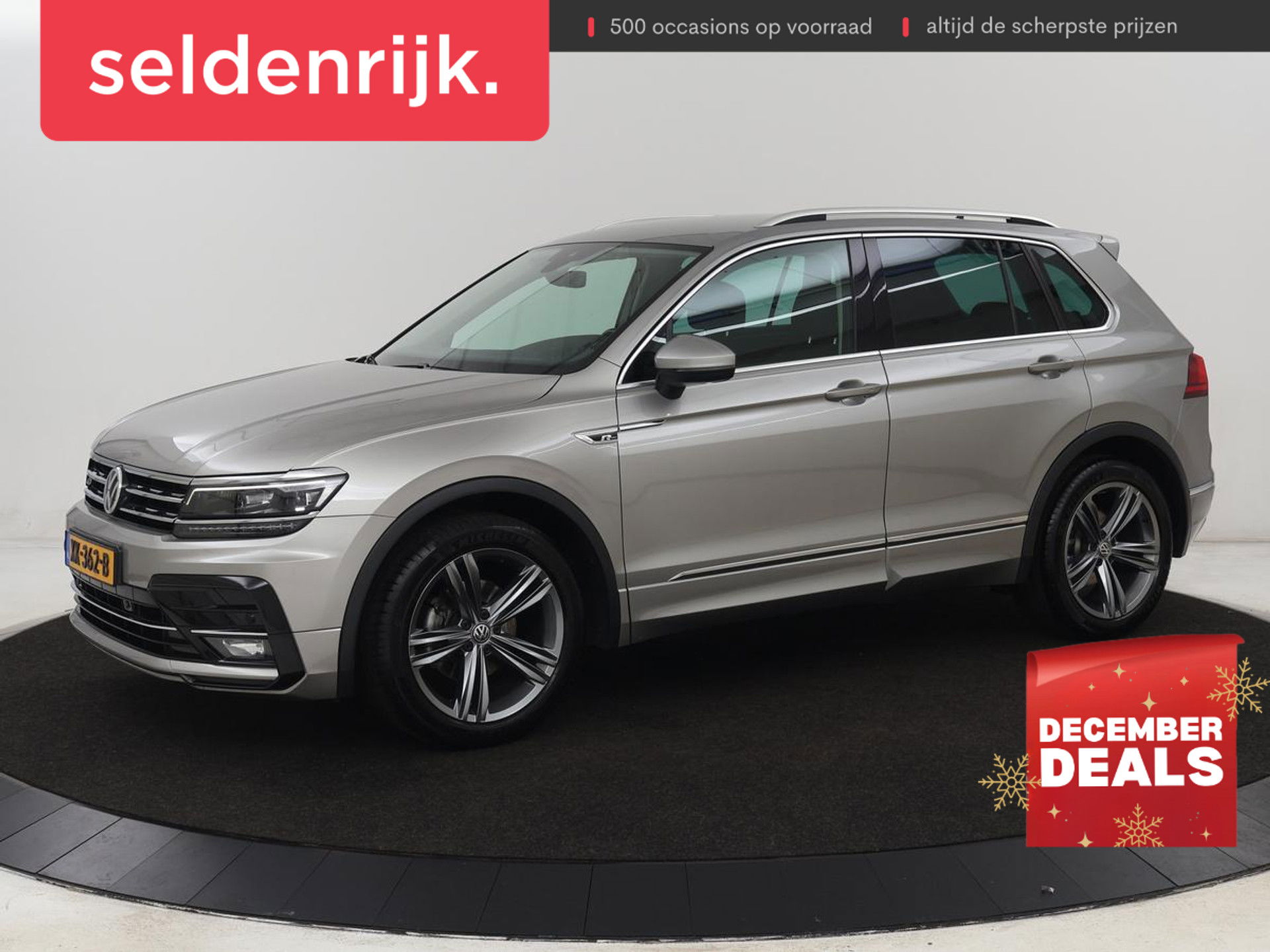 Volkswagen Tiguan 1.4 TSI R Line | Stoelverwarming | Trekhaak | Carplay | Navigatie | Virtual Cockpit | Adaptive cruise | 19'' | Parkeerhulp | Bluetooth | Adaptief LED