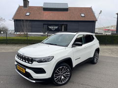 Jeep Compass 4xe 190PK Plug-in Hybrid Electric LIMITED-ED PANORAMADAK NAVI-CAMERA LEER TREKHAAK
