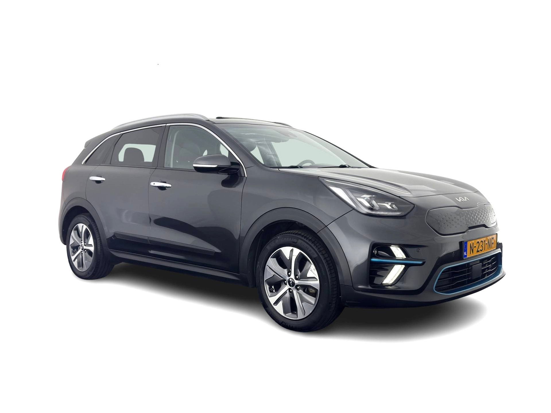 Kia e-Niro DynamicPlusLine 64 kWh (INCL-BTW) | 1/2 LEATHER | FULL-LED | SUNFOOF | NAVI-FULLMAP | KEYLESS | DIGI-COCKPIT | PRIVACY-GLASS | 17"ALU*