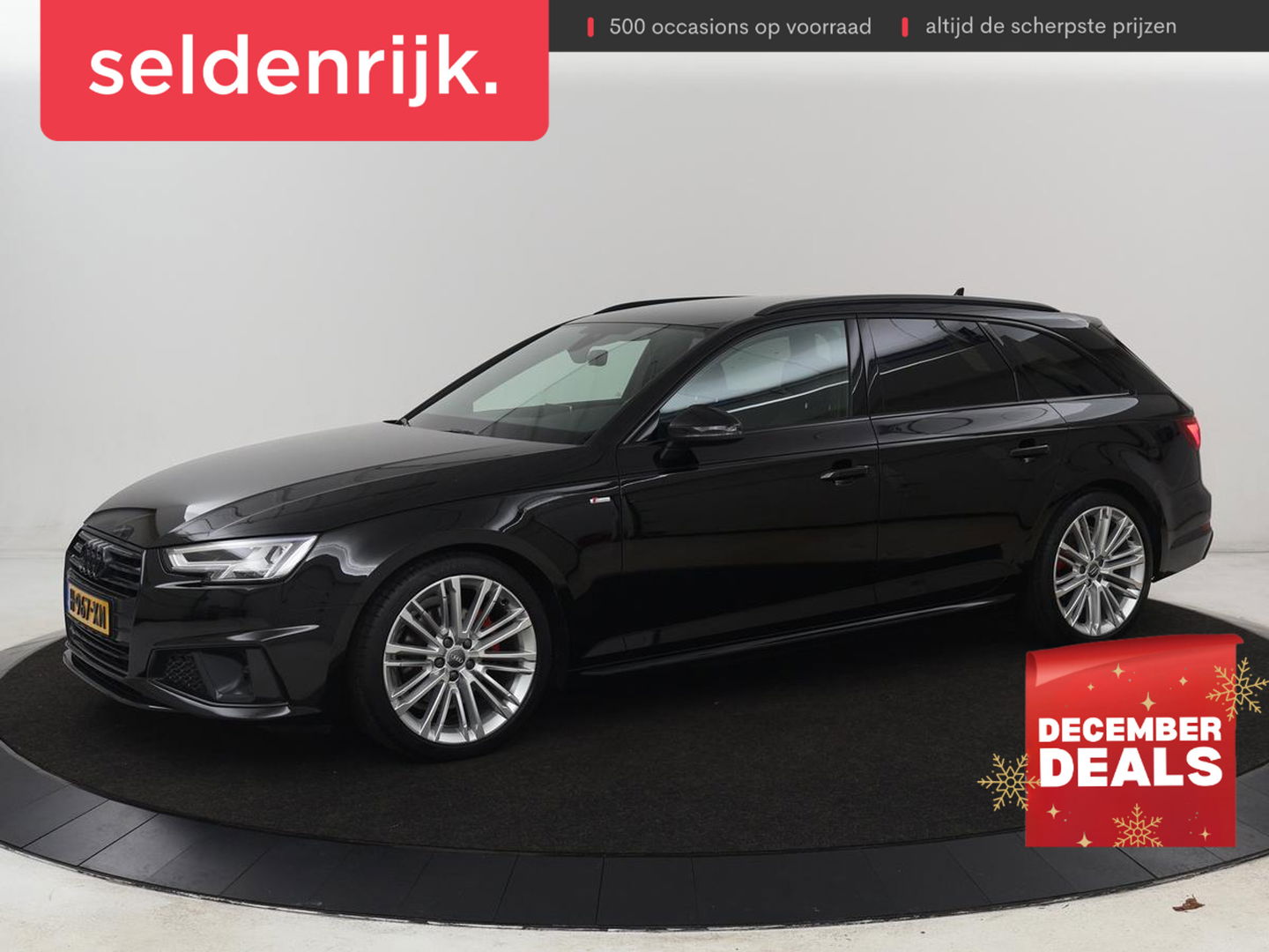 Audi A4 40 TFSI Sport S Line Black Edition | Stoelverwarming | Adaptive cruise | Keyless | Virtual Cockpit | Carplay | Half leder | Navigatie | Full LED | 19'' | Sportstoelen | Sfeerverlichting