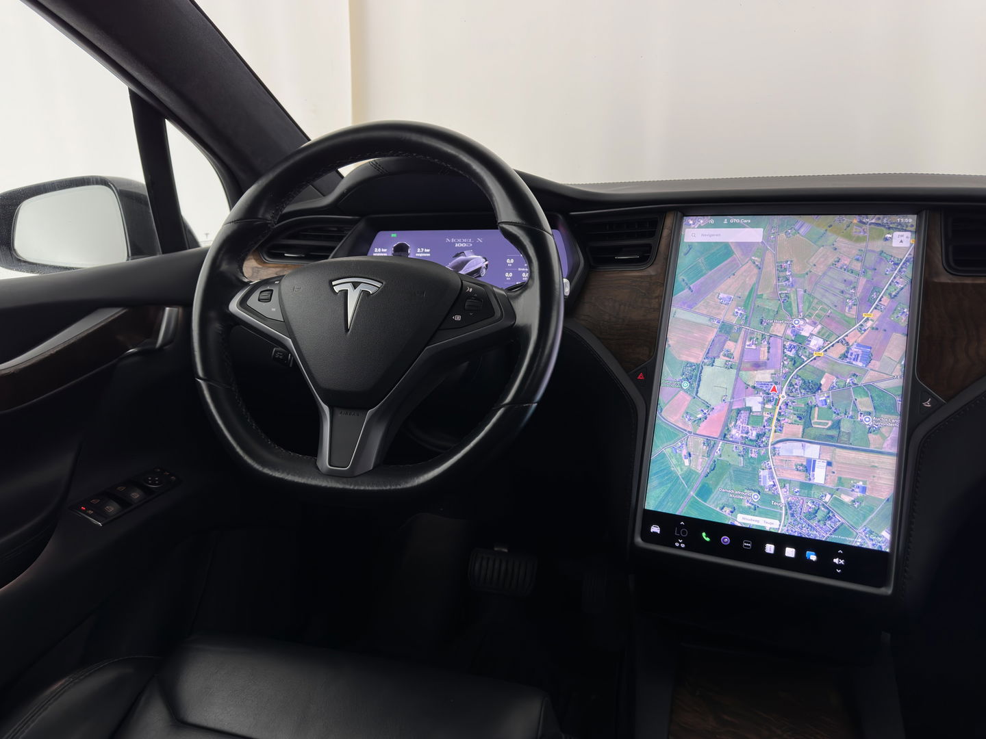 Tesla Model X 100D Black-Line AWD [ 3-Fase ] { SOH-86% } Aut. *PANO-WINDOW | AUTO-PILOT | VEGAN-LEATHER | NAVI-FULLMAP | FULL-LED | AIR-SUSPENSION | DIGI-COCKPIT | KEYLESS | DAB+ | HEATED-SPORTSEATS | PRIVACY-GLASS | TOPVIEW | TOWBAR | 22"ALU*