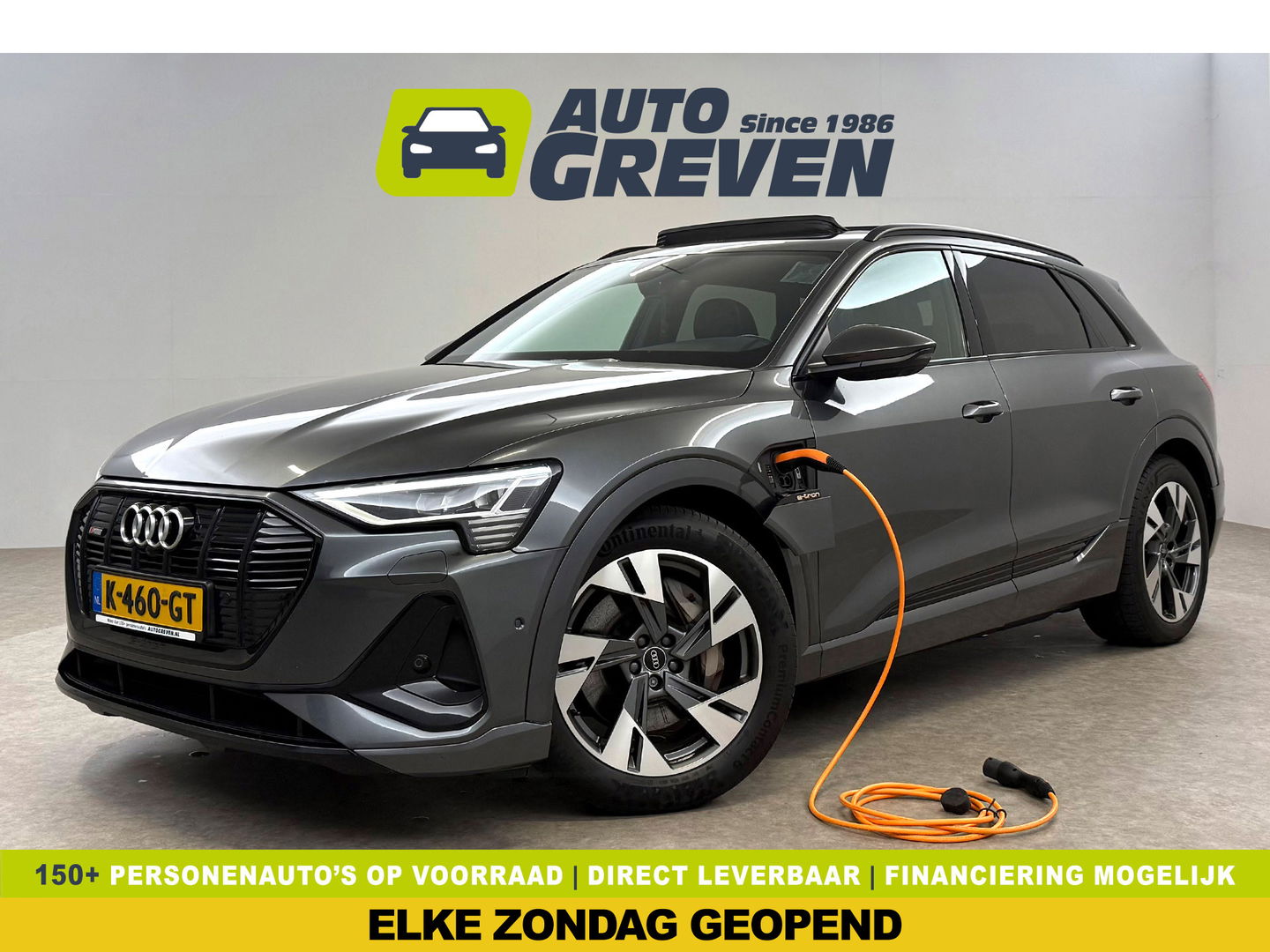 Audi e-tron 55 Quattro S-line 408PK 95 kWh | SOH 86% | Snelladen | Pano | Memory | Sfeer | 360° | Trekh. | Virtual | Carplay | NAP