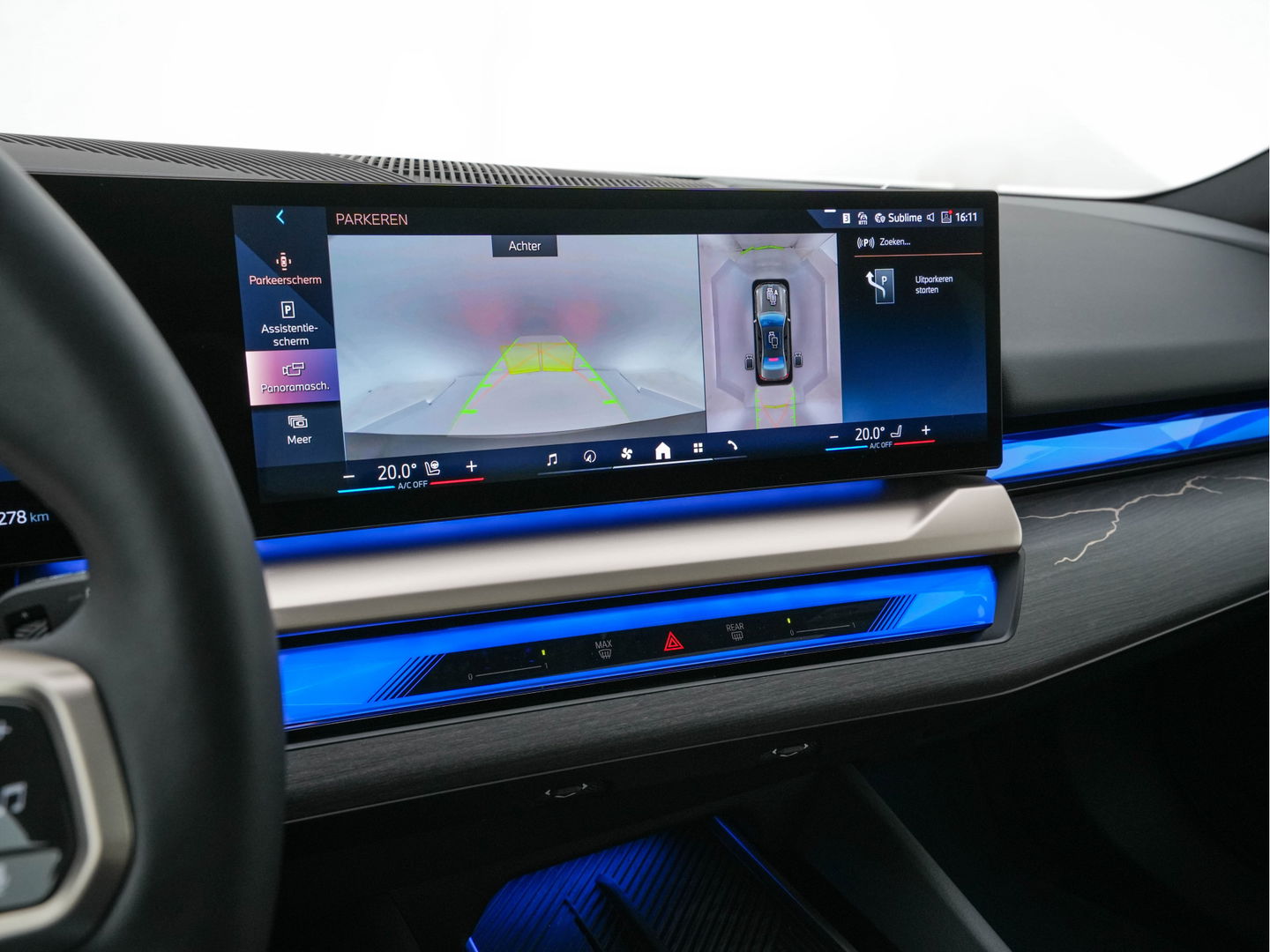 BMW i5 eDrive 40 M-Sport 84 kWh [ 3-Fase ] { SOH-96% } (INCL-BTW) *PANO | HEAD-UP | TWO-TONE-LUXURY-LEATHER | FULL-LED | BLIND-SPOT | HARMAN-KARDON-SURROUND | COMFORTSEATS |  WIDESCREEN-DIGICOCKPIT | AMBIENT-LIGHT | KEYLESS | TOPVIEW | DAB | ...