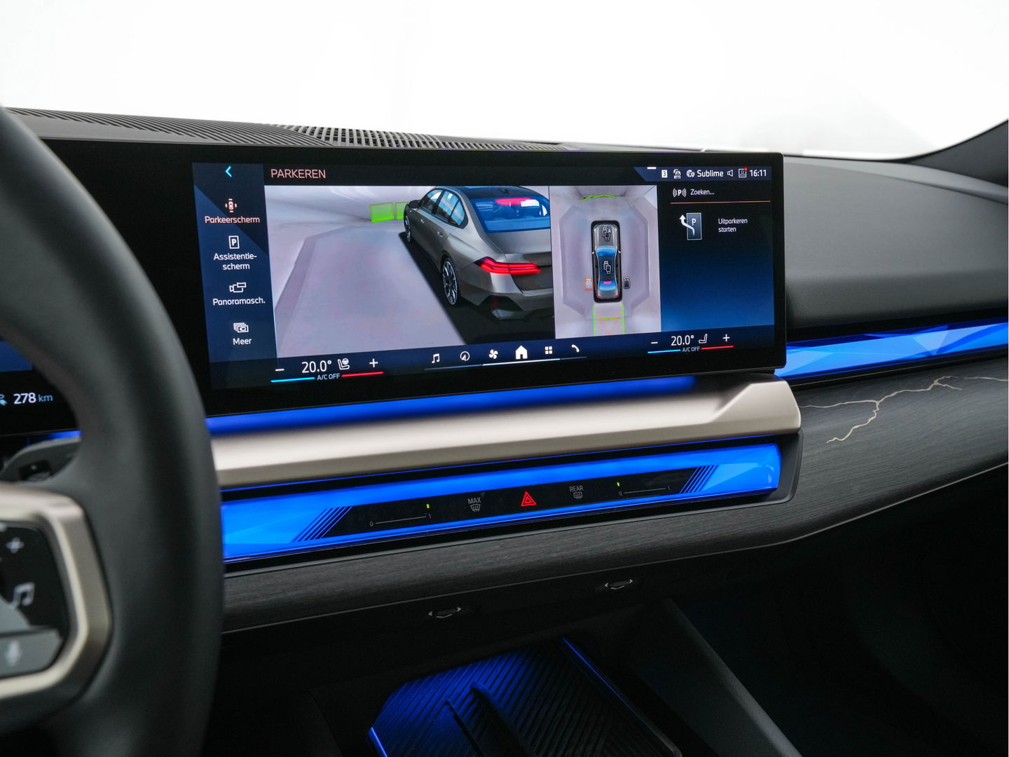 BMW i5 eDrive 40 M-Sport 84 kWh [ 3-Fase ] { SOH-96% } (INCL-BTW) *PANO | HEAD-UP | TWO-TONE-LUXURY-LEATHER | FULL-LED | BLIND-SPOT | HARMAN-KARDON-SURROUND | COMFORTSEATS |  WIDESCREEN-DIGICOCKPIT | AMBIENT-LIGHT | KEYLESS | TOPVIEW | DAB | ...