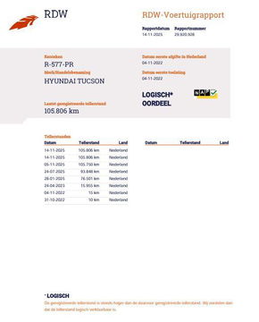 Hyundai TUCSON Hybrid 1.6 T-GDI HEV N Line Sky AUTOMAAT / STOEL VERWARMING + KOELING / PANO / CAMERA