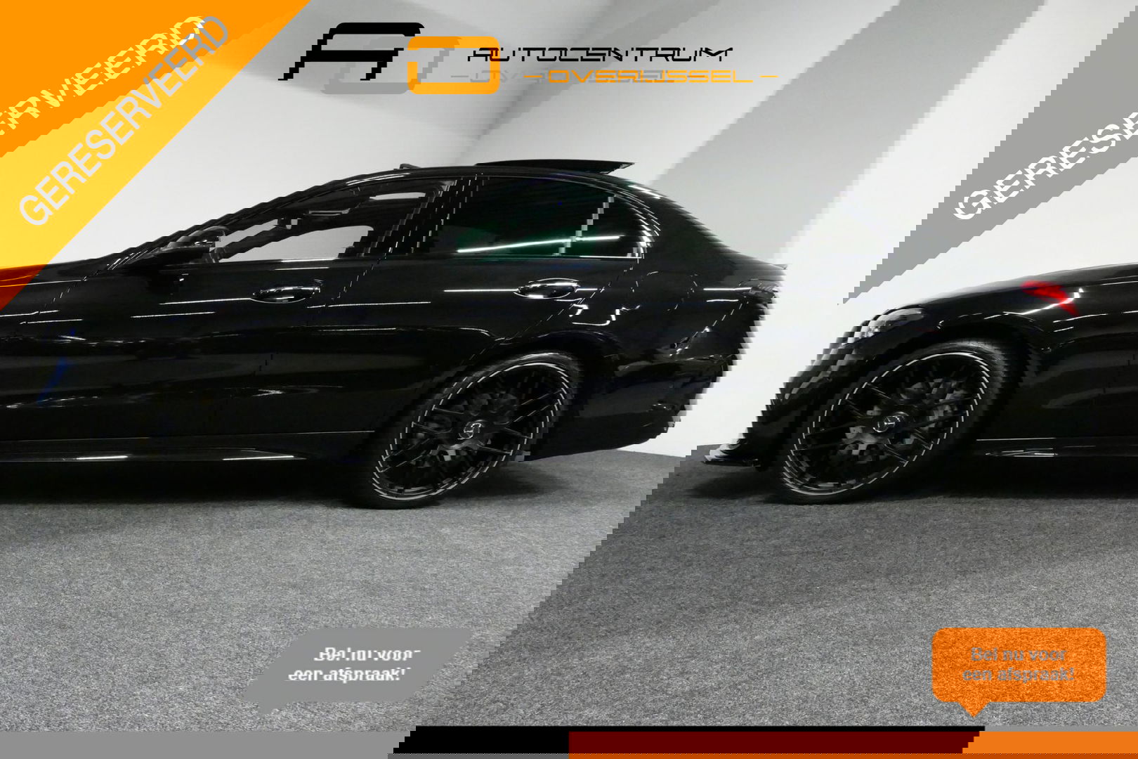 Mercedes-Benz C-Klasse 300 e AMG Line / C63 AMG Diffuser / Panamericana Grille / Panoramadak / Elektr. verstelbare voorstoelen + memory / Digital Laser Light / Ambienteverlichting Plus / Keyless / Apple Carplay - Android Auto / Stoelverwarming / HUD / Achteruitrijcamera / 4-zon