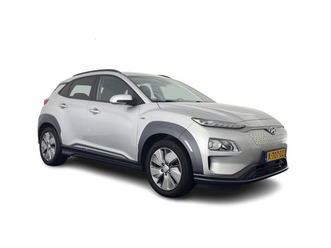 Hyundai KONA EV Fashion 64 kWh (3-Fase) {SOH-100%} (INCL-BTW)  Aut * HEATPUMP | NAVI-FULLMAP | LEATHER-FABRIC | KEYLESS | CAMERA | DAB | ECC | PDC | ADAPTIVE-CRUISE | LANE-ASSIST | HEATED SEATS | PRIVACY-GLASS | HEAD-UP | SHIFT-PADDLES | 17"A