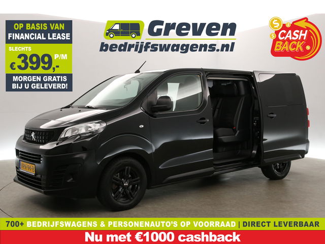 Peugeot Expert - 2.0 BlueHDI 145PK L3H1 | DC | Airco | Carplay | Cruise | 2xSchuifdeur | Parkeersensoren