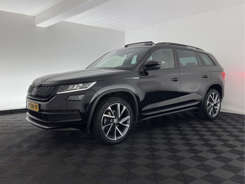 Škoda Kodiaq 1.5 TSI Sportline Business (INCL-BTW) Aut. *PANO | LEATHER-MICROFIBRE | FULL-LED | MEMORY-PACK | SPORTSEATS | SHIFT-PADDLES | ADAPTIVE-CRUISE | DIGI-COCKPIT | NAVI-FULLMAP | CANTON-AUDIO | DAB | AMBIENT-LIGHT | KEYLESS