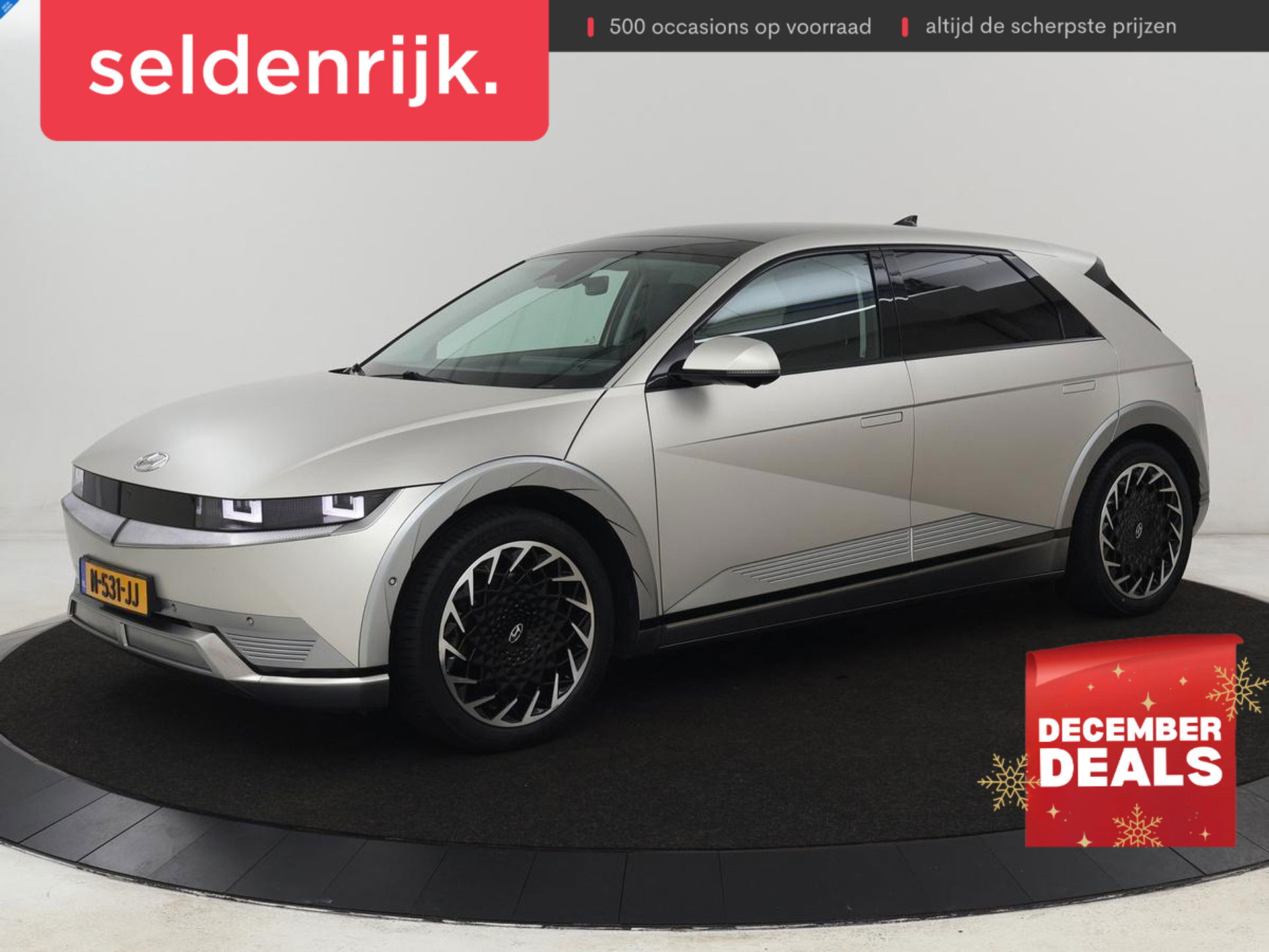 Hyundai IONIQ 5 Lounge 73kWh | Panoramadak | Stoelventilatie | Leder | Head-Up | Warmtepomp | Trekhaak | 360 Camera | Achterbankverwarming | Adaptive cruise | Navigatie | Full LED | Carplay