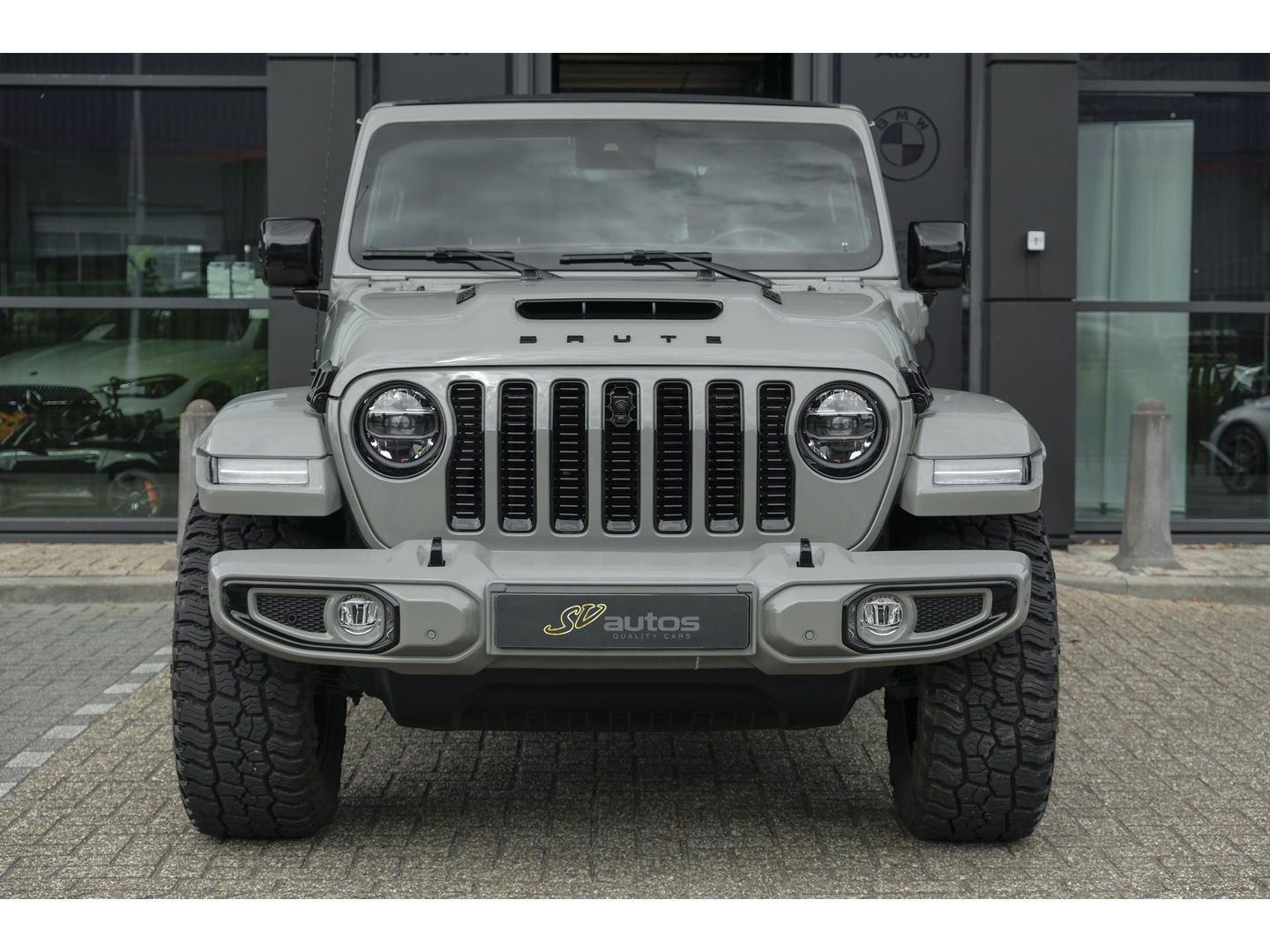 Jeep Wrangler BRUTE Richmond 380pk 4xe Hybrid Diamond leder Navigatie NLauto Stuur+stoelverwarming Clima Cruise 20" LMV CUSTOM!!