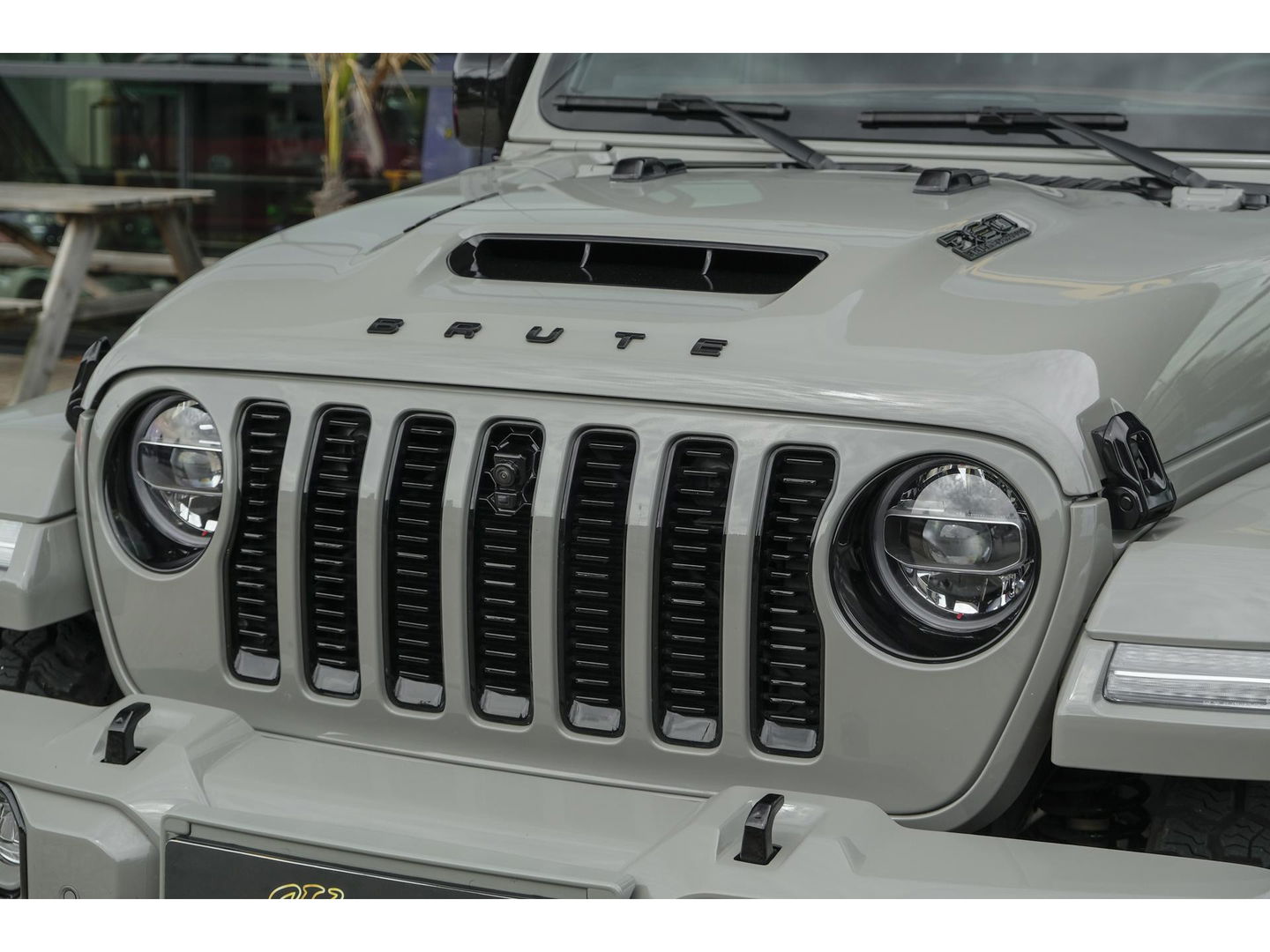 Jeep Wrangler BRUTE Richmond 380pk 4xe Hybrid Diamond leder Navigatie NLauto Stuur+stoelverwarming Clima Cruise 20" LMV CUSTOM!!