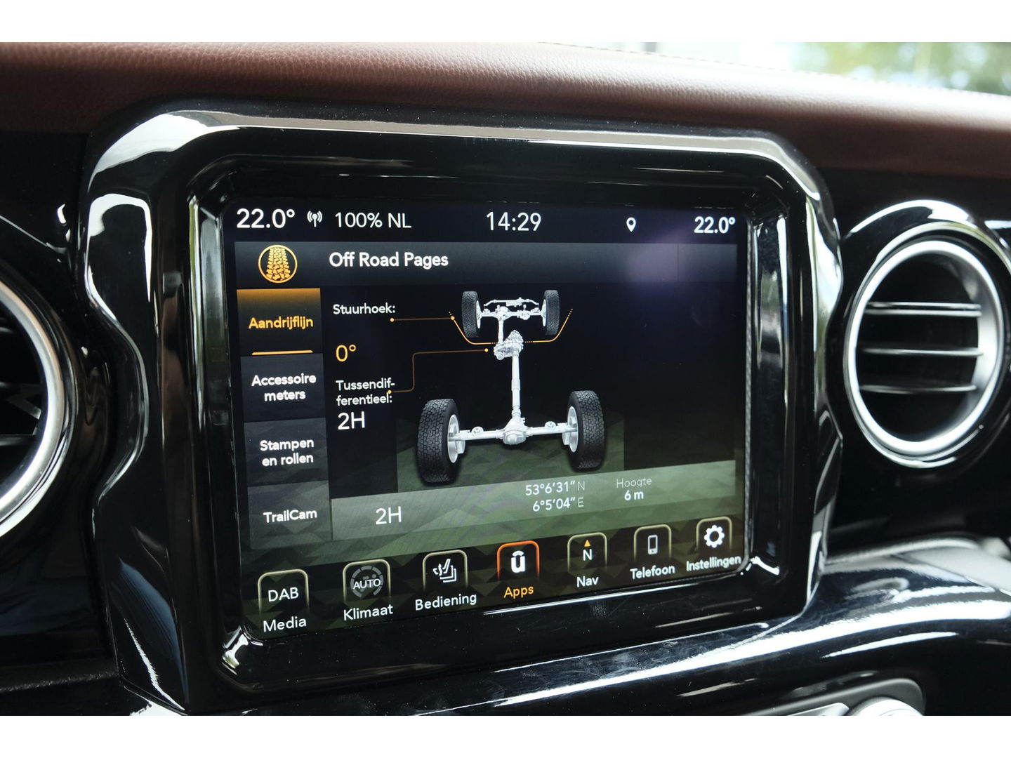 Jeep Wrangler BRUTE Richmond 380pk 4xe Hybrid Diamond leder Navigatie NLauto Stuur+stoelverwarming Clima Cruise 20" LMV CUSTOM!!