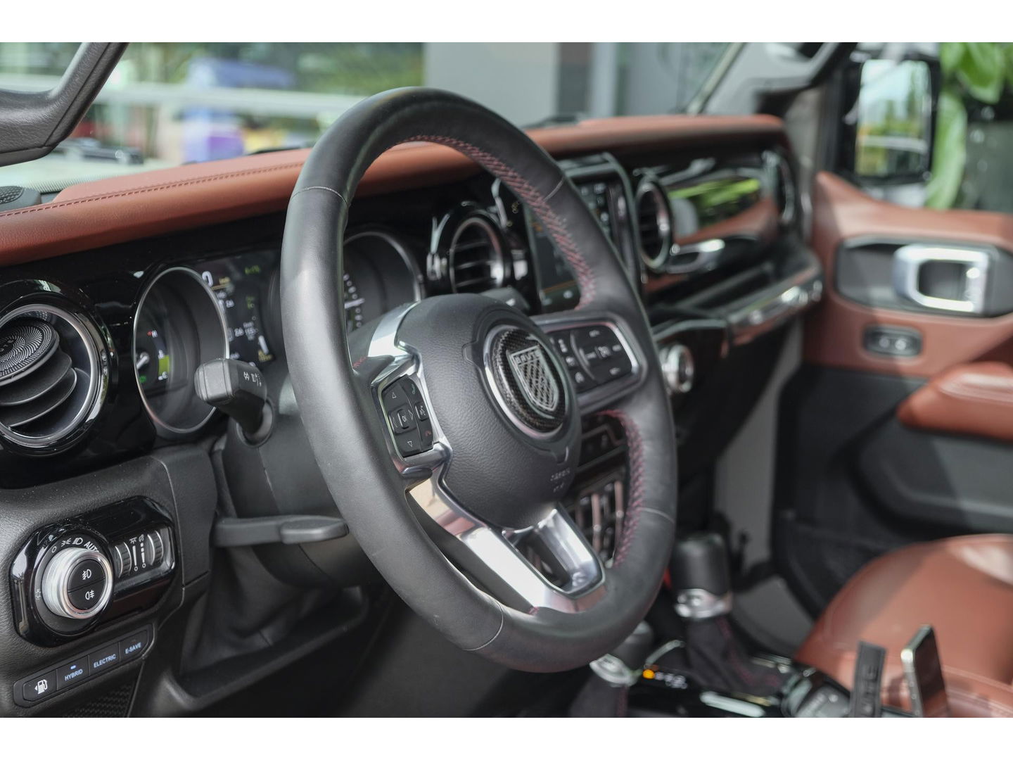 Jeep Wrangler BRUTE Richmond 380pk 4xe Hybrid Diamond leder Navigatie NLauto Stuur+stoelverwarming Clima Cruise 20" LMV CUSTOM!!