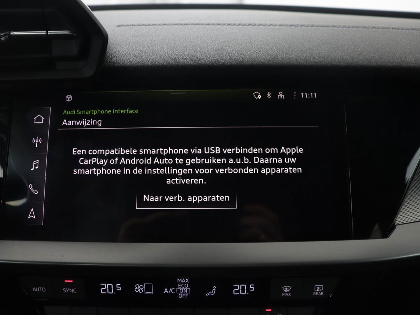 Audi A3 35 TFSI S edition | Carplay | Sportstoelen | Full LED | Navigatie | Half leder | Virtual Cockpit | Climate control | Parkeerhulp | Cruise control | Bluetooth | DAB | Sportstuur