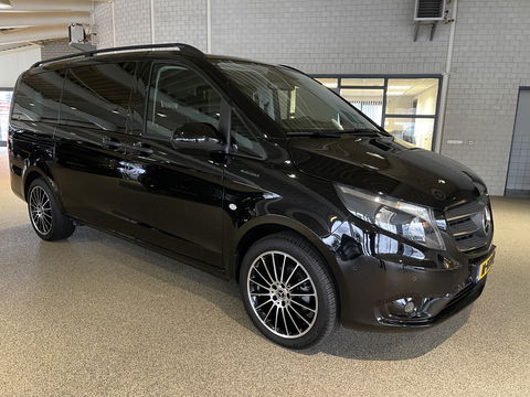 Mercedes-Benz eVito Tourer PRO L2 / 100% electrisch / zero emissie / 7 persoons / vaste prijs rijklaar € 27.950 ex btw / € 33.819,50 incl btw / lease vanaf € 456 / leer / electrische deuren L+R / zwart metallic
