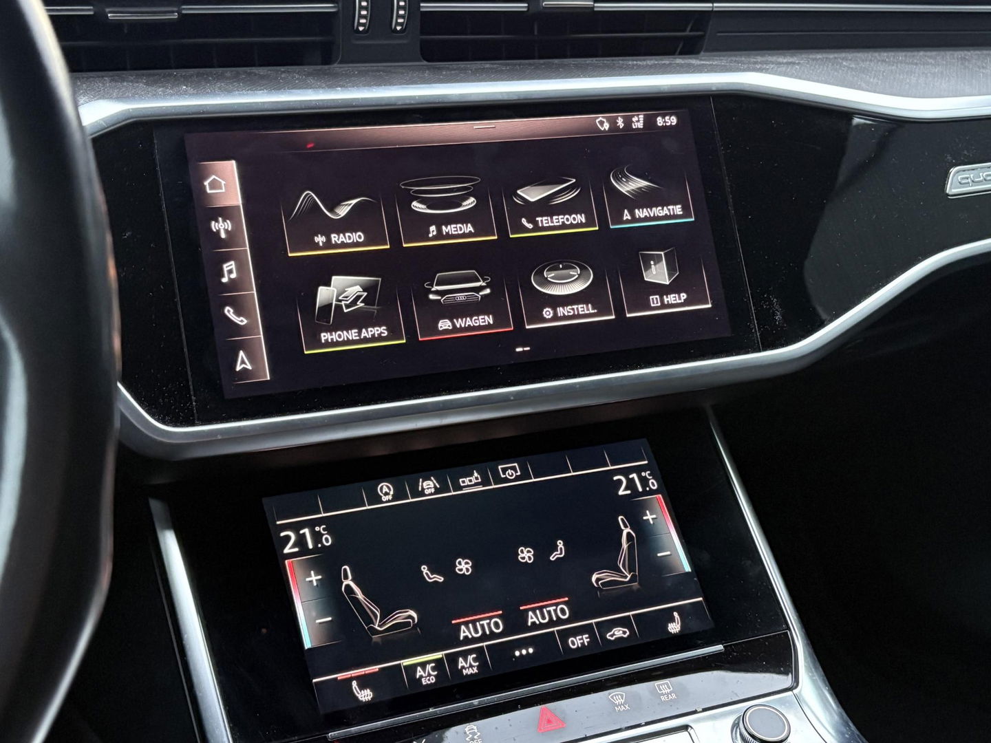 Audi A6 Avant 50 TDI QUATTRO SPORT S LINE | TREKHAAK | MATRIX LED | 360 | STOELVERWARMING