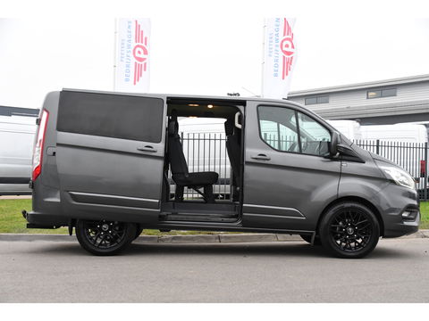 Ford Transit Custom 300 2.0 TDCI L1H1 Limited DC Raptor Edition Camera, Cruise, Carplay, 2 x Schuifdeur, LED, Stoelverwarming, 130pk, Automaat, Uniek!